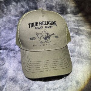 True Religion Khaki Graphic Cap